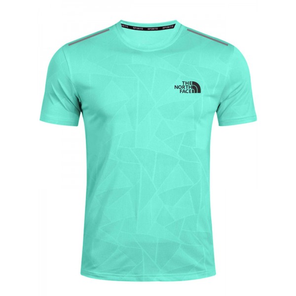 Noth fac training jersey green-blue sportswear running uniform men's soccer shirt football casual short sleeve sport t-shirt 2023-2024